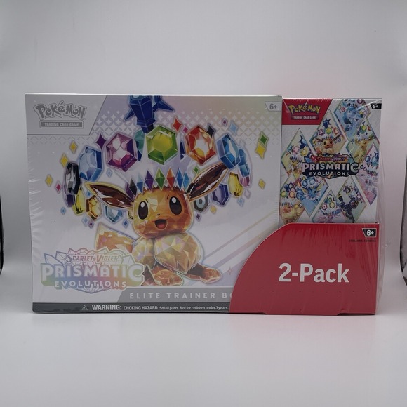 Pokemon Prismatic Evolutions Elite Trainer Box Booster Bundle Costco 2 Pack  - #4